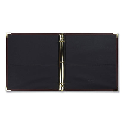Samsill Classic Collection Ring Binder, 3 Rings, 1" Capacity, 11 x 8.5, Burgundy