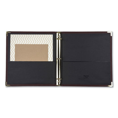 Samsill Classic Collection Ring Binder, 3 Rings, 1" Capacity, 11 x 8.5, Burgundy
