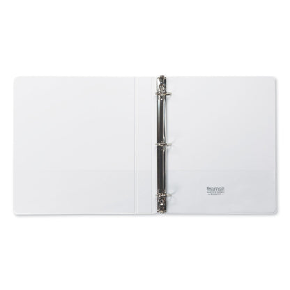 Samsill Earth's Choice Biobased D-Ring View Binder, 3 Rings, 1" Capacity, 11 x 8.5, White
