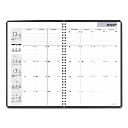 AT-A-GLANCE DayMinder Monthly Planner, Ruled Blocks, 12 x 8, Black Cover, 14-Month (Dec to Jan): 2022 to 2024