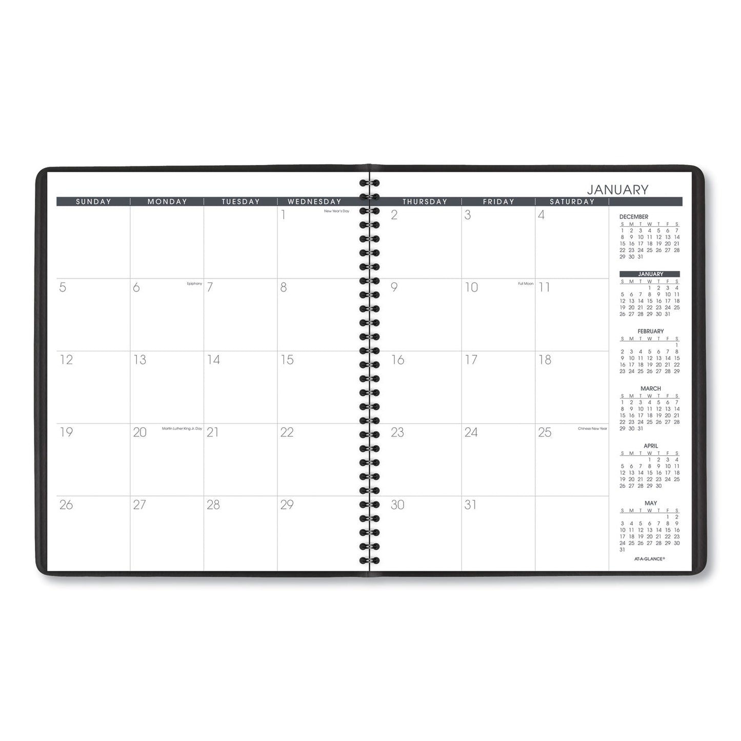 AT-A-GLANCE Monthly Planner, 11 x 9, Navy Cover, 15-Month (Jan to Mar): 2023 to 2024