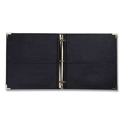 Samsill Classic Collection Ring Binder, 3 Rings, 1.5" Capacity, 11 x 8.5, Black