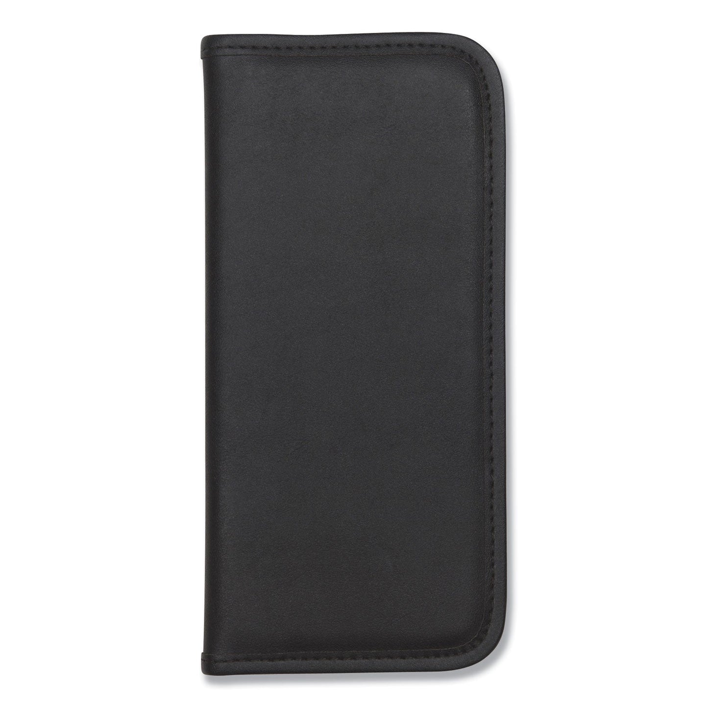 Samsill Professional Vinyl Business Card File, Holds 160 2 x 3.5 Cards, 4.75 x 10.13, Black