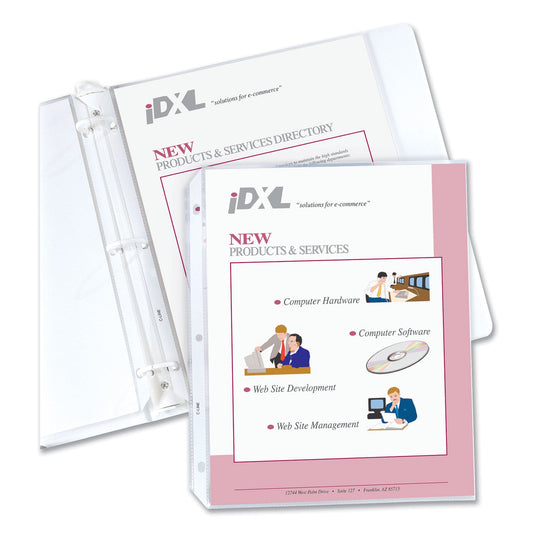 C-Line Heavyweight Polypropylene Sheet Protectors, Non-Glare, 2", 11 x 8.5, 100/Box