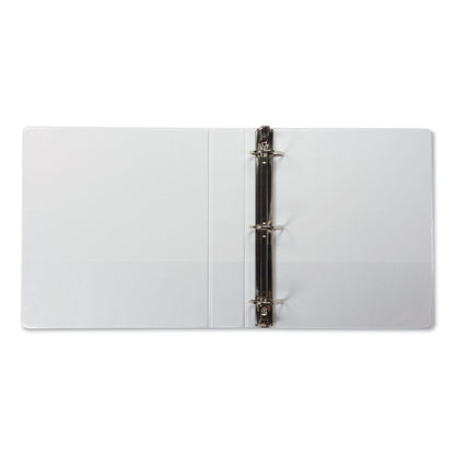 Samsill Earth's Choice Biobased D-Ring View Binder, 3 Rings, 1.5" Capacity, 11 x 8.5, White