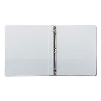 Samsill Earth's Choice Biobased Round Ring View Binder, 3 Rings, 0.5" Capacity, 11 x 8.5, White