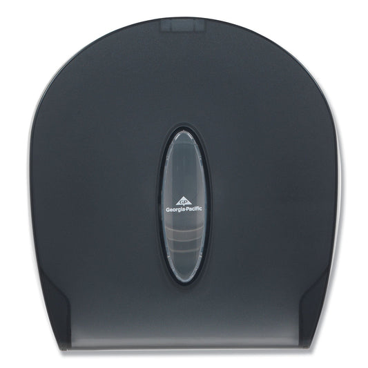 Georgia Pacific Jumbo Jr. Bathroom Tissue Dispenser, Single Roll, 10.6 x 5.4 x 11.3, Translucent Smoke