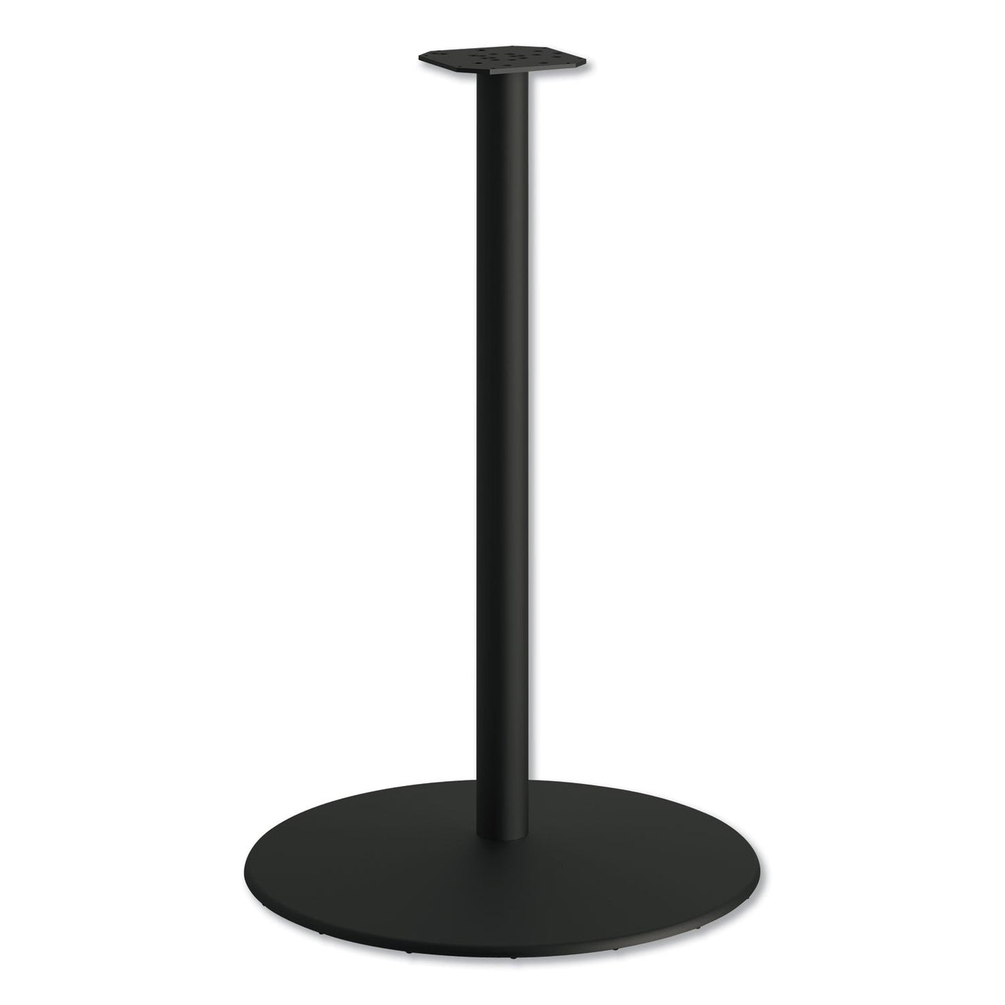 HON Between Round Disc Base for 42" Table Tops, 40.79" High, Black Mica