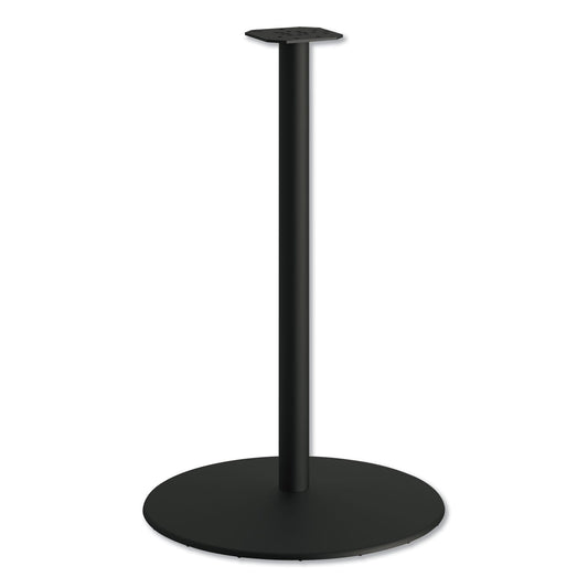 HON Between Round Disc Base for 42" Table Tops, 40.79" High, Black Mica