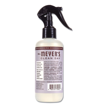 Mrs. Meyer's Clean Day Room Freshener, Lavender, 8 oz, Non-Aerosol Spray, 6/Carton