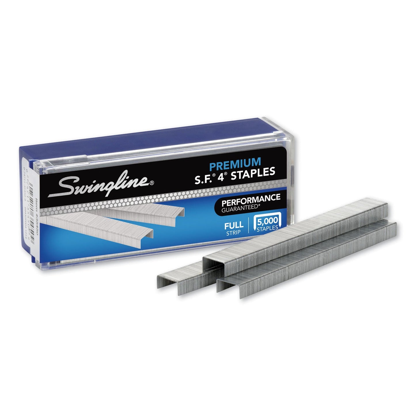 Swingline S.F. 4 Premium Staples, 0.25" Leg, 0.5" Crown, Steel, 5,000/Box
