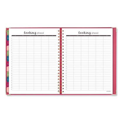 AT-A-GLANCE Harmony Weekly/Monthly Hardcover Planner, 11 x 8.5, Berry Cover, 13-Month (Jan to Jan): 2023 to 2024