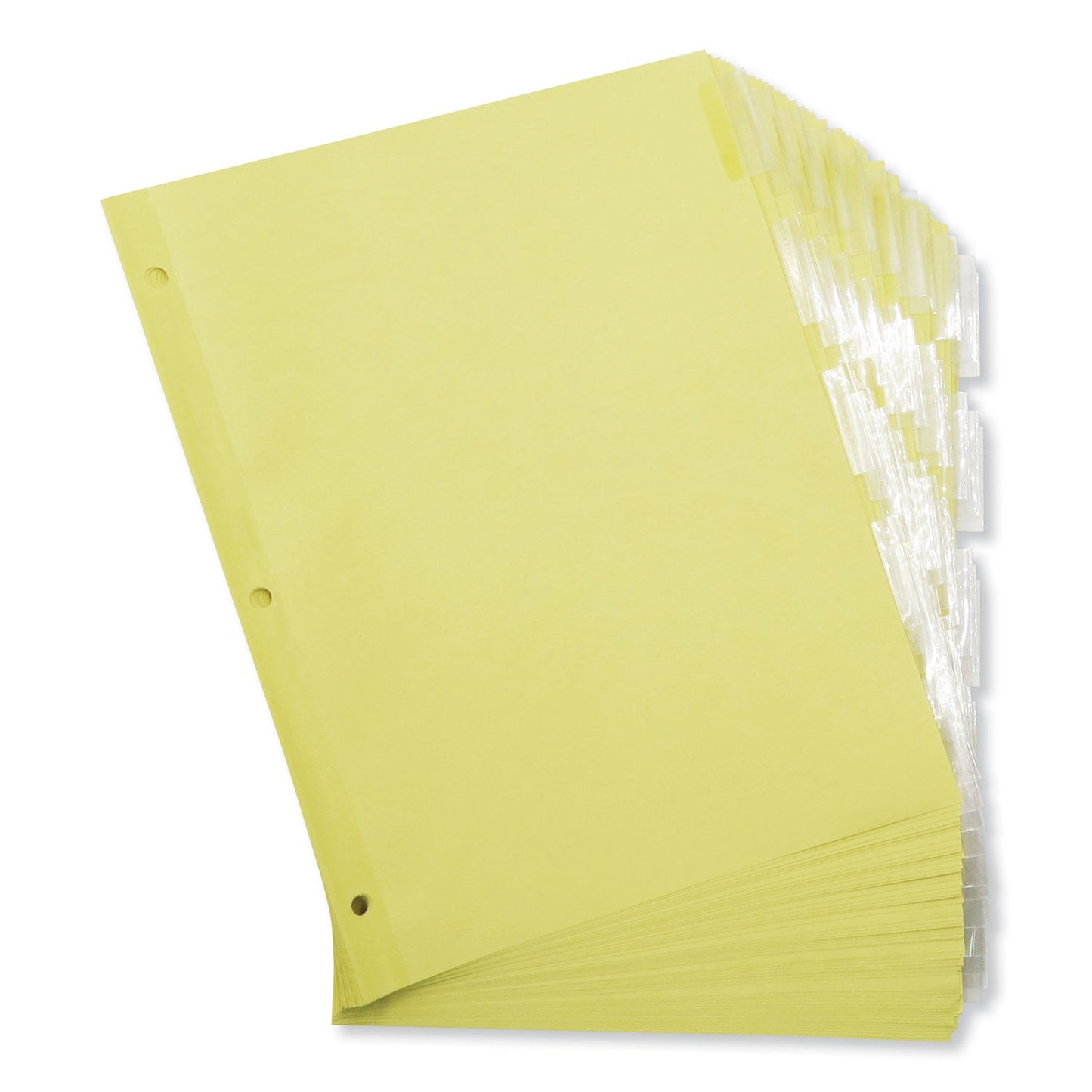 Universal Insertable Tab Index, 5-Tab, 11 x 8.5, Buff, Clear Tabs, 24 Sets