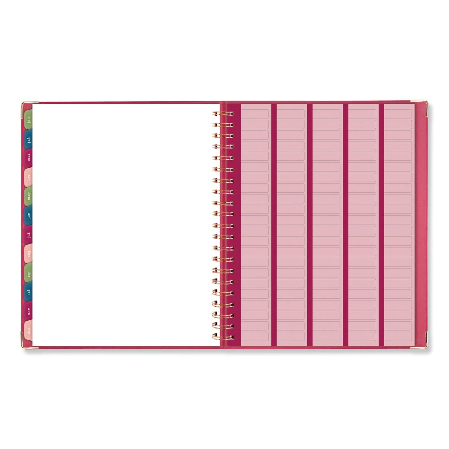 AT-A-GLANCE Harmony Weekly/Monthly Hardcover Planner, 11 x 8.5, Berry Cover, 13-Month (Jan to Jan): 2023 to 2024