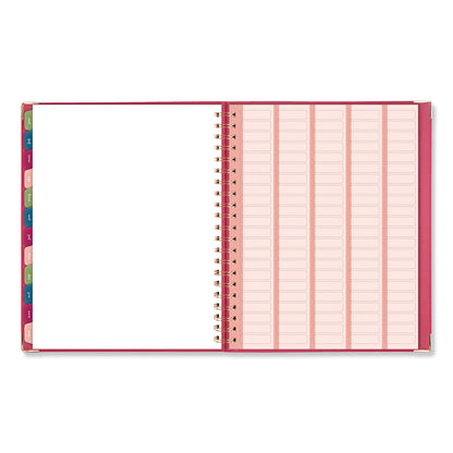 AT-A-GLANCE Harmony Weekly/Monthly Hardcover Planner, 11 x 8.5, Berry Cover, 13-Month (Jan to Jan): 2023 to 2024