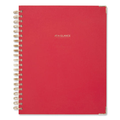 AT-A-GLANCE Harmony Weekly/Monthly Hardcover Planner, 11 x 8.5, Berry Cover, 13-Month (Jan to Jan): 2023 to 2024