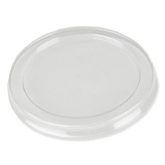 Durable Packaging Dome Lids for 3.25" Round Containers, 3.25" Diameter, Clear, Plastic, 1,000/Carton
