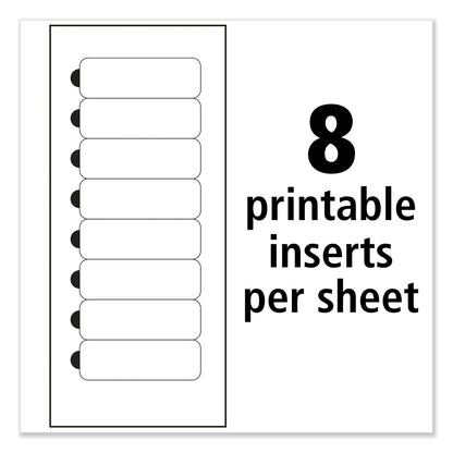 Avery The Mighty Badge Name Badge Holder Kit, Horizontal, 3 x 1, Laser, Silver, 4 Holders/32 Inserts