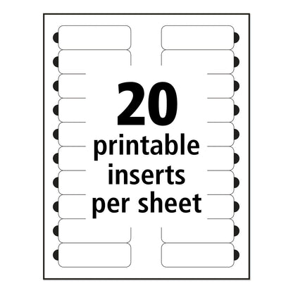 Avery The Mighty Badge Name Badge Holder Kit, Horizontal, 3 x 1, Laser, Silver, 10 Holders/ 80 Inserts
