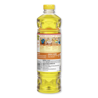 Pine-Sol Multi-Surface Cleaner, Lemon Fresh, 28 oz Bottle, 12/Carton