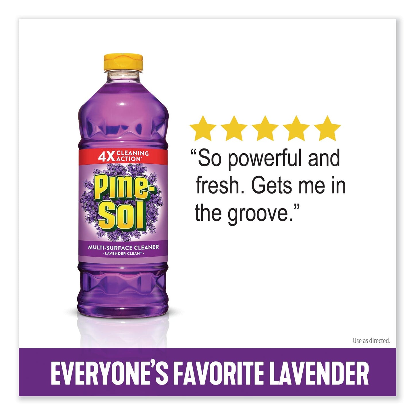 Pine-Sol Multi-Surface Cleaner, Lavender, 48oz Bottle, 8/Carton