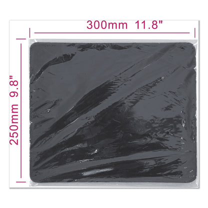 Innovera Large Mouse Pad, 9.87 x 11.87, Black