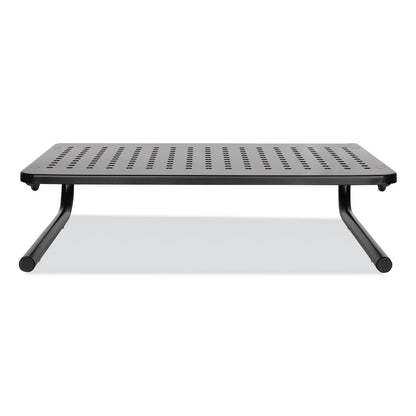 Innovera Metal Monitor Riser, 14.63" x 9.25" x 4", Black, Supports 44 lbs