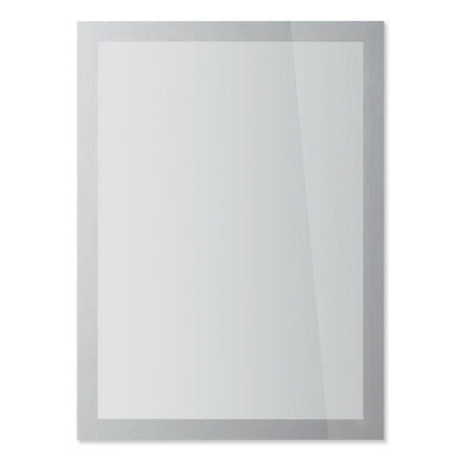 Durable DURAFRAME SUN Sign Holder, 8.5 x 11, Silver Frame, 2/Pack