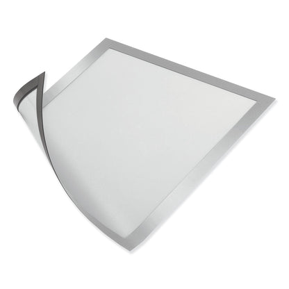 Durable DURAFRAME Magnetic Sign Holder, 5.5 x 8.5, Silver Frame, 2/Pack