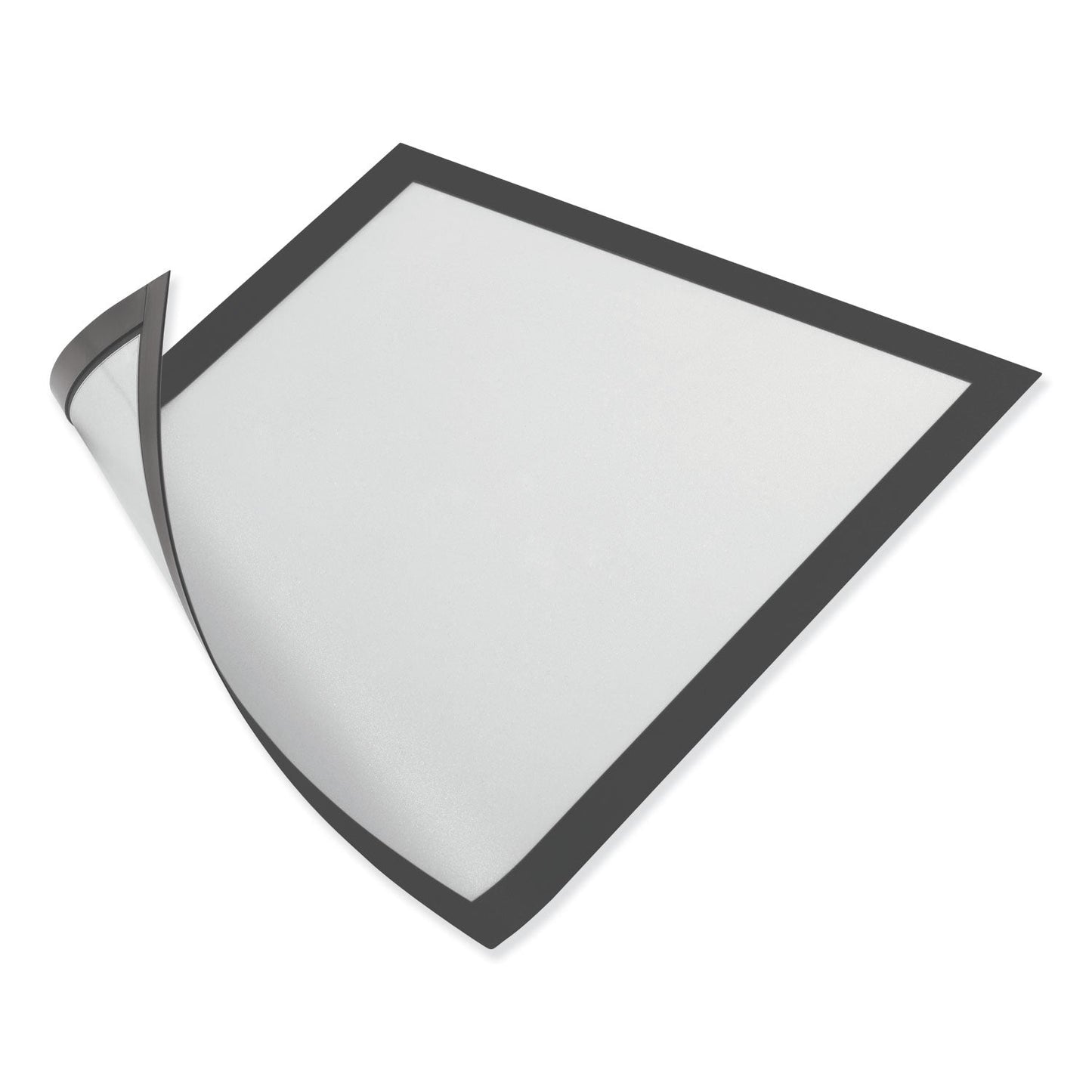 Durable DURAFRAME Magnetic Sign Holder, 5.5 x 8.5, Black Frame, 2/Pack
