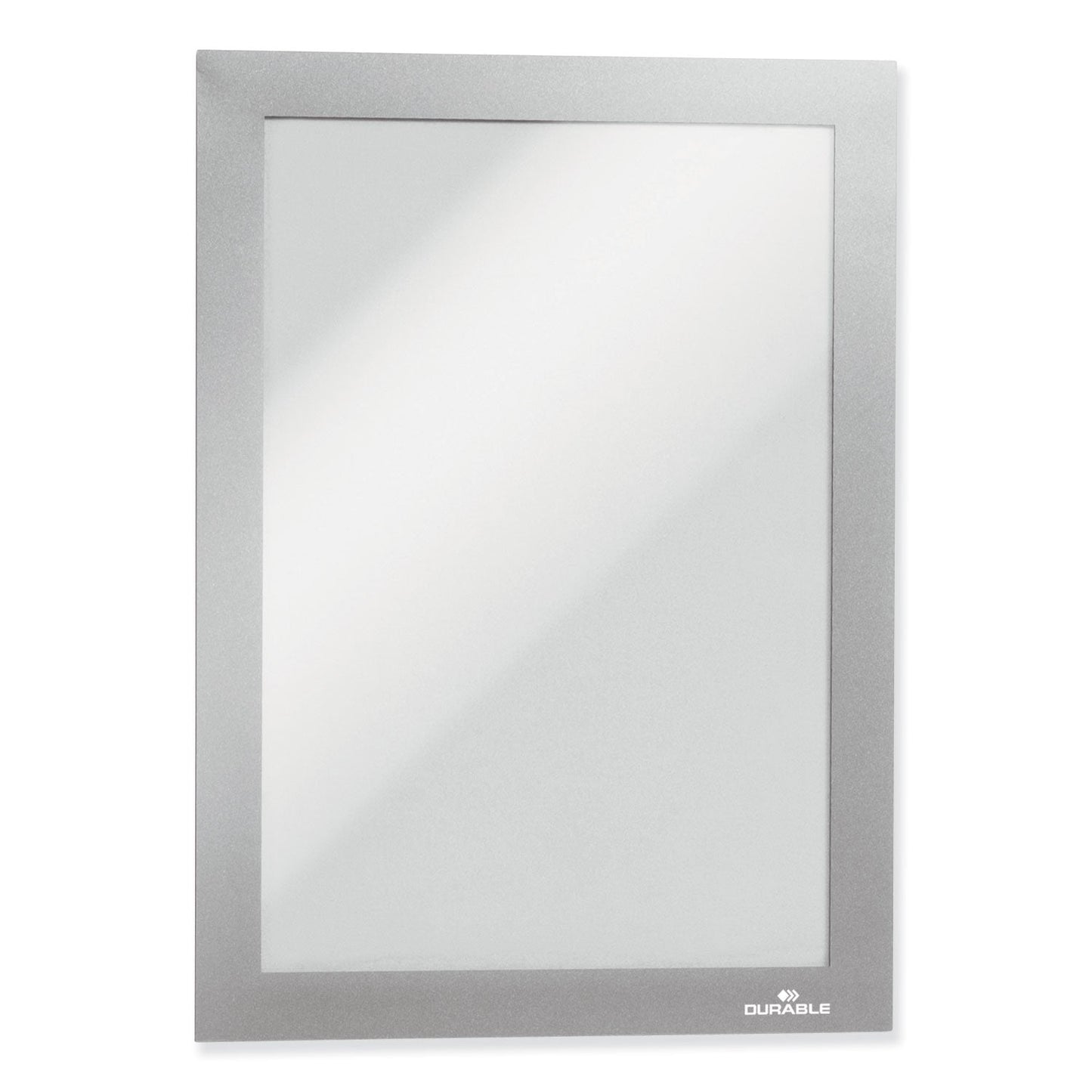 Durable DURAFRAME Magnetic Sign Holder, 5.5 x 8.5, Silver Frame, 2/Pack