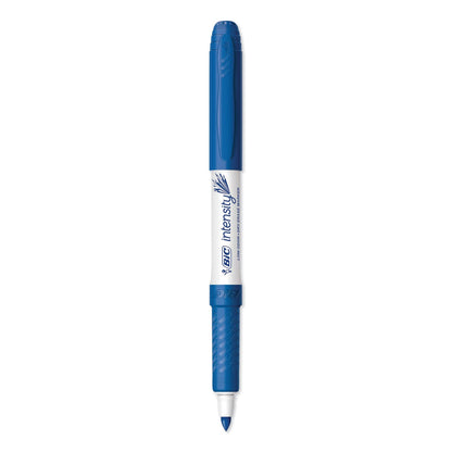 BIC Intensity Low Odor Fine Point Dry Erase Marker, Fine Bullet Tip, Blue, Dozen