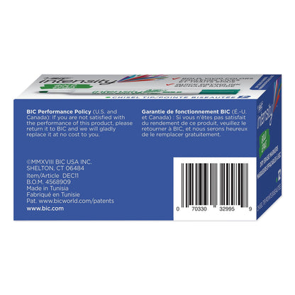 BIC Intensity Bold Tank-Style Dry Erase Marker, Broad Chisel Tip, Green, Dozen