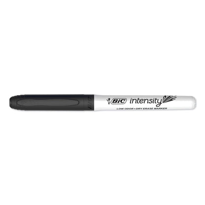 BIC Intensity Low Odor Fine Point Dry Erase Marker, Fine Bullet Tip, Black, Dozen