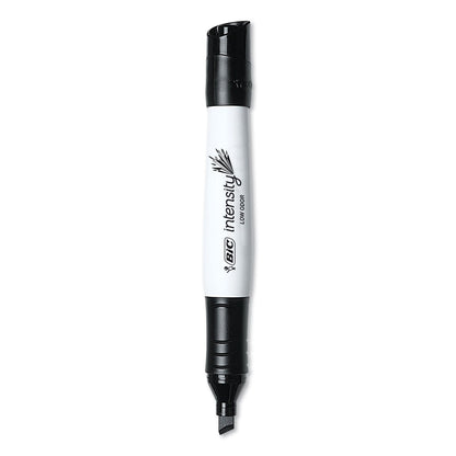 BIC Intensity Low Odor Chisel Tip Dry Erase Marker, Broad Chisel Tip, Black, Dozen