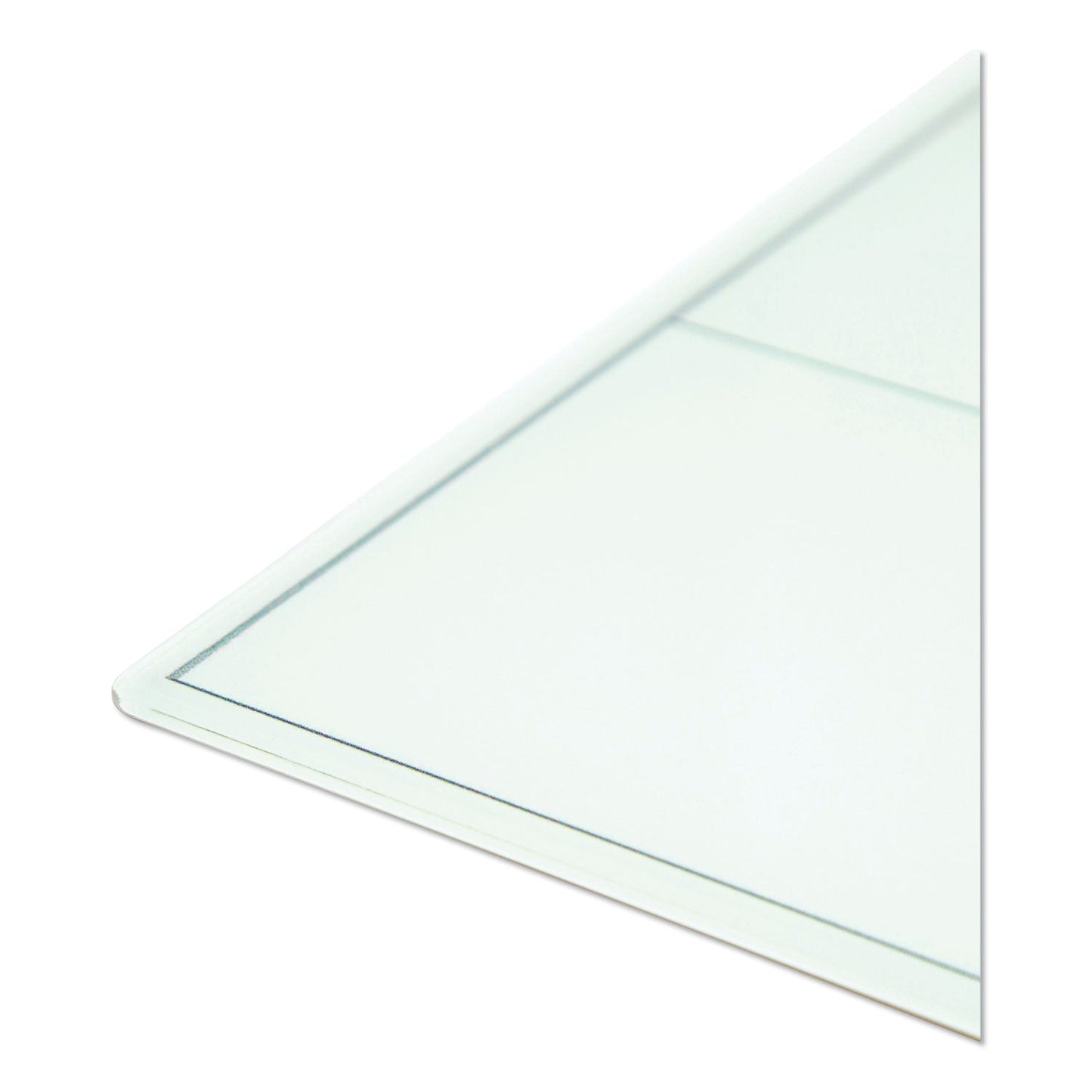 U Brands Floating Glass Dry Erase Undated One Month Calendar, 48 x 36, White