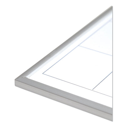 U Brands Magnetic Dry Erase Undated One Month Calendar Board, 20 x 16, White