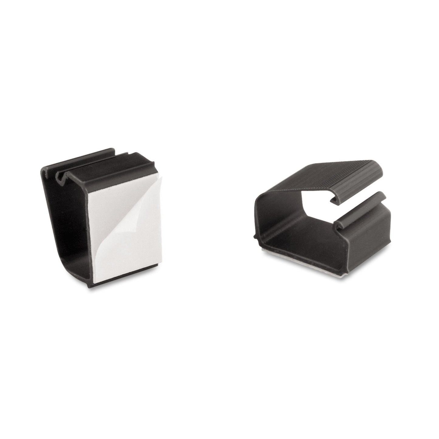 Cord Away Self-Adhesive Wire Clips, Black, 6/Pack