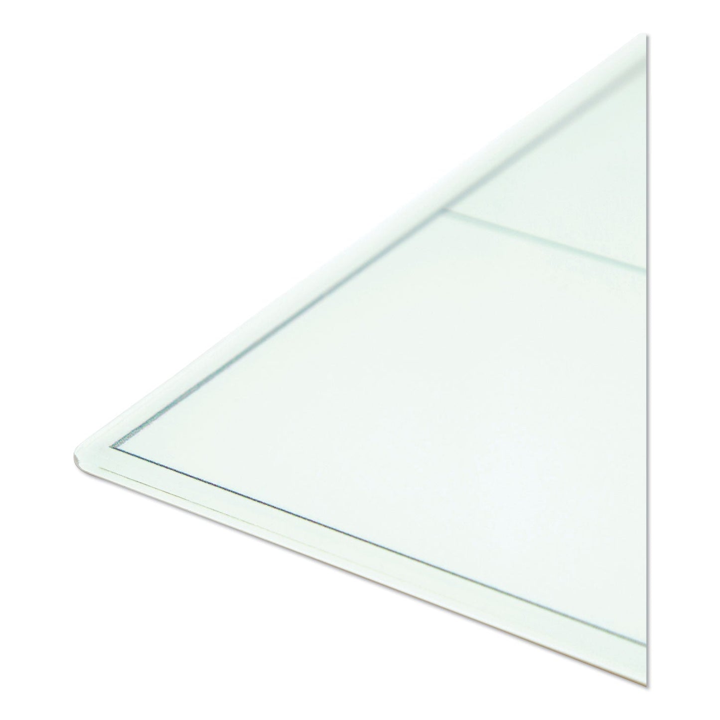U Brands Floating Glass Dry Erase Undated One Month Calendar, 36 x 36, White
