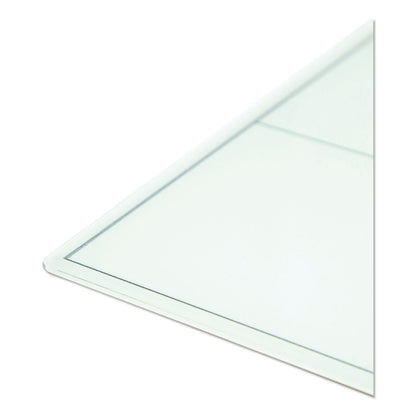 U Brands Floating Glass Dry Erase Undated One Month Calendar, 36 x 36, White