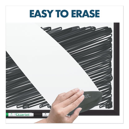 Quartet Classic Porcelain Magnetic Whiteboard, 60 x 36, Black Aluminum Frame