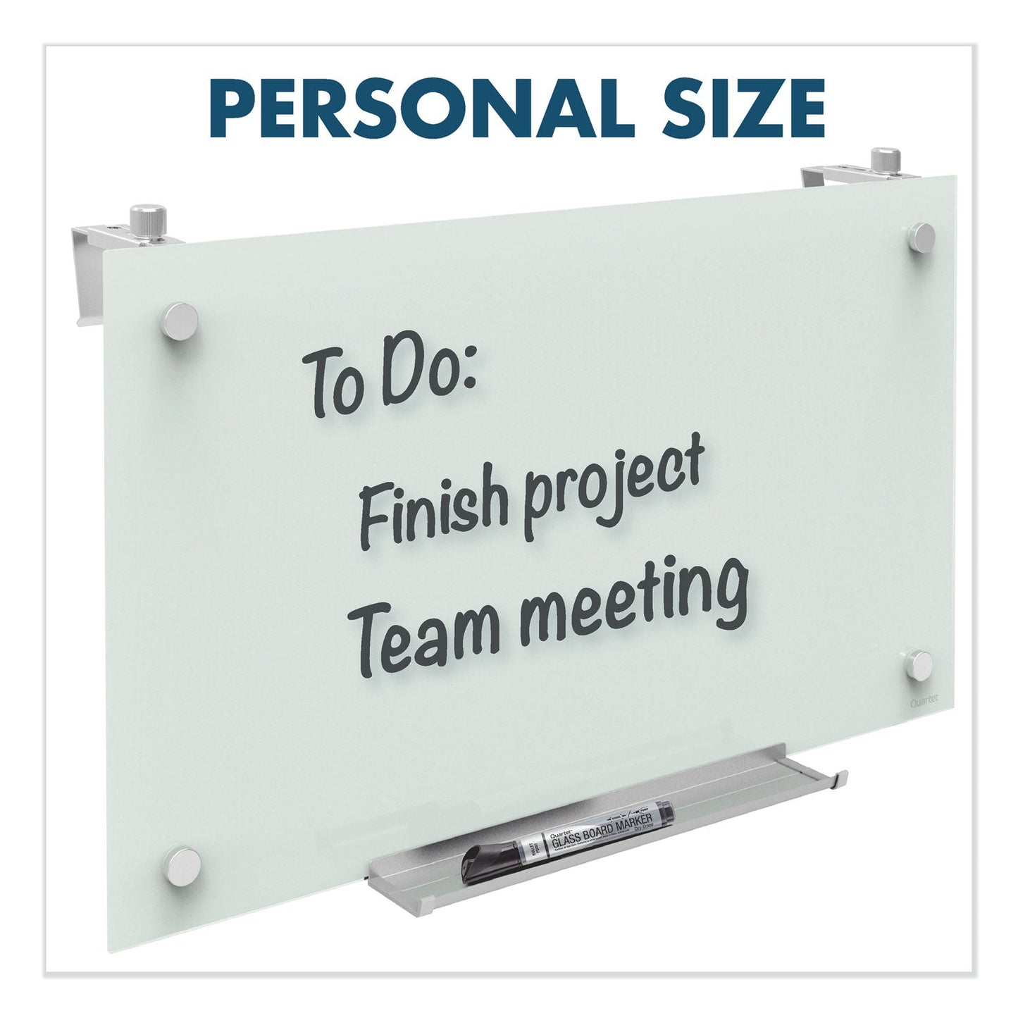 Quartet Infinity Magnetic Glass Dry Erase Cubicle Board, 18 x 30, White