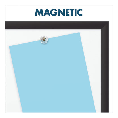 Quartet Classic Porcelain Magnetic Whiteboard, 48 x 36, Black Aluminum Frame