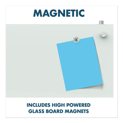Quartet Infinity Magnetic Glass Dry Erase Cubicle Board, 18 x 30, White