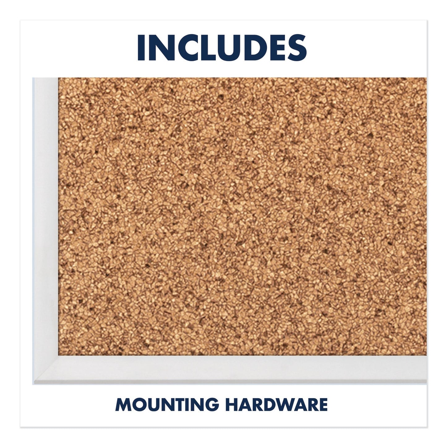 Quartet Classic Series Cork Bulletin Board, 60 x 36, Silver Aluminum Frame