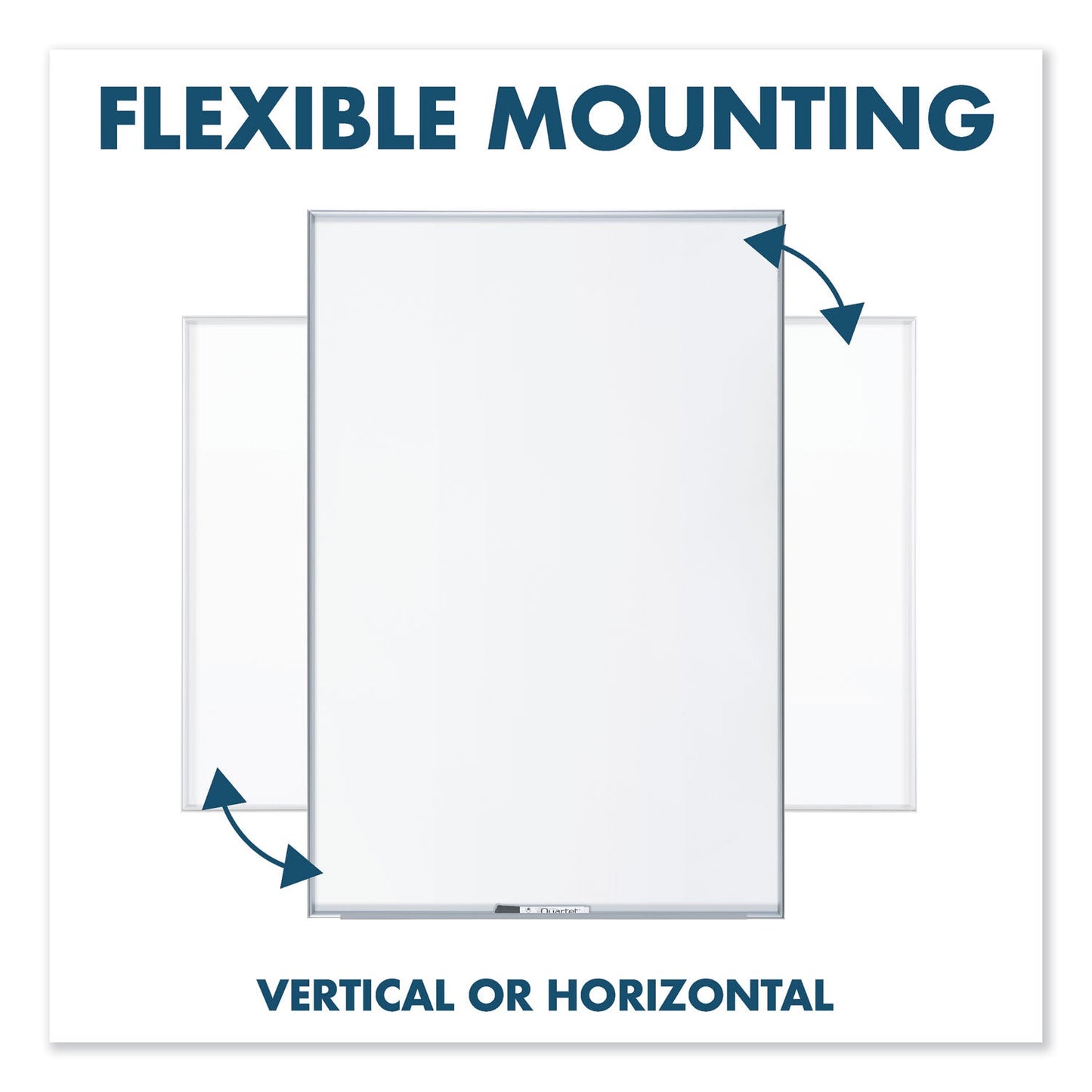 Quartet Fusion Nano-Clean Magnetic Whiteboard, 96 x 48, Silver Frame