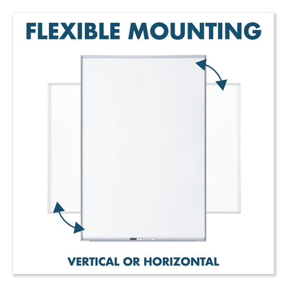 Quartet Fusion Nano-Clean Magnetic Whiteboard, 96 x 48, Silver Frame