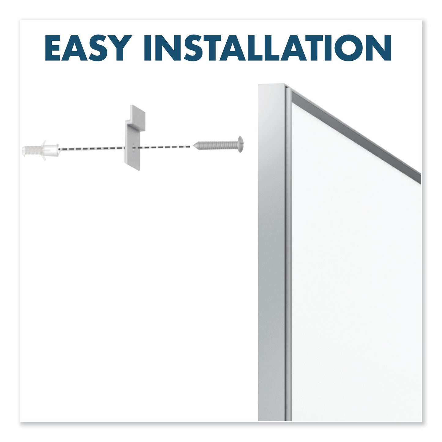 Quartet Fusion Nano-Clean Magnetic Whiteboard, 72 x 48, Silver Frame
