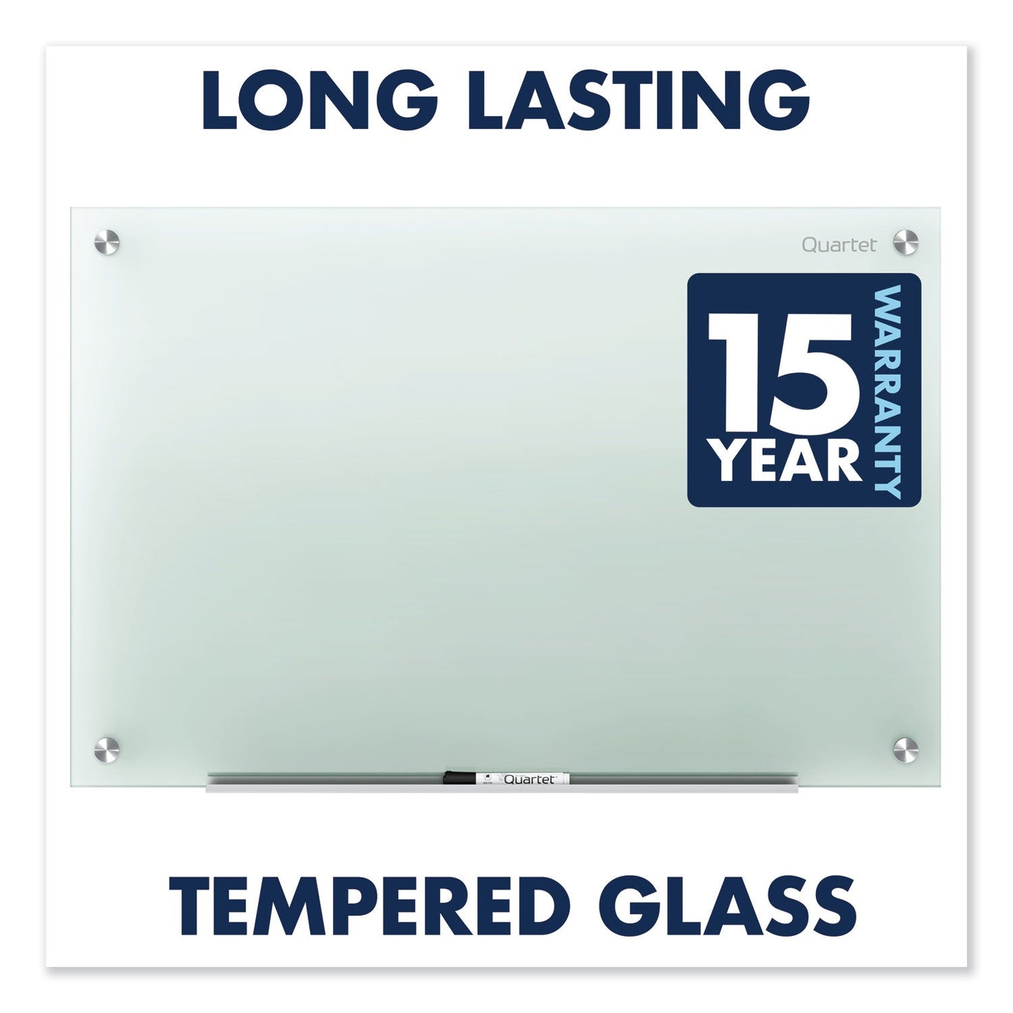 Quartet Infinity Glass Marker Board, Frosted, 24 x 18