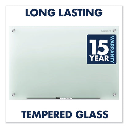 Quartet Infinity Glass Marker Board, Frosted, 24 x 18